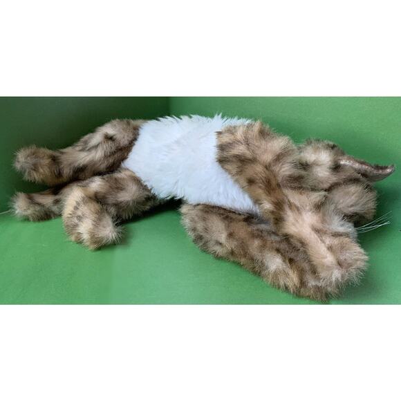 Plush Tiger Stripe Cat By Jockline Made in Italy mid-1980s - Picture 5 of 7